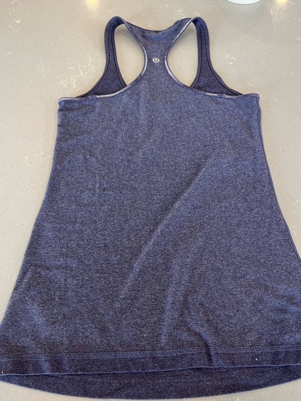 Lululemon Cool Racerback Reversible Basic Tank Heathered Purple Size 4